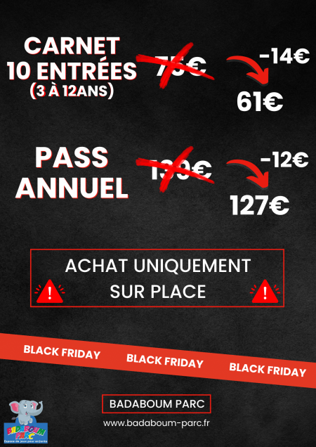 Les offres de la Black Week du 20 au 30 Novembre 2024 !